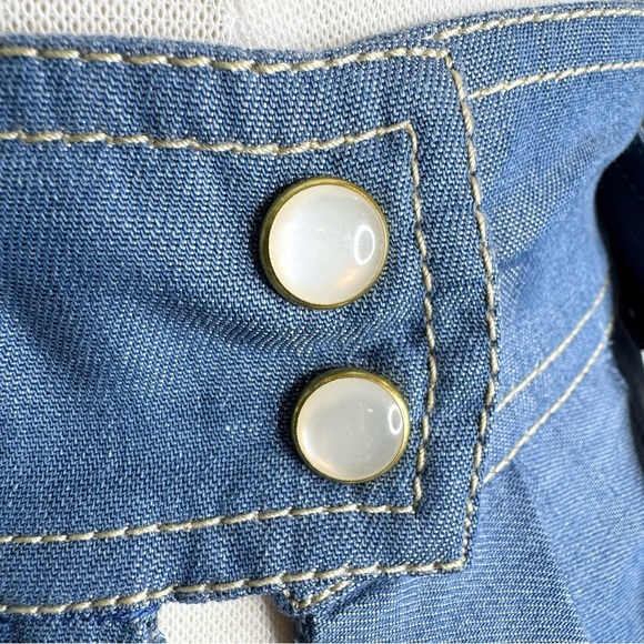 Carolina K Rosa Chambray Embroidered Midi Skirt Size S - Picture 11 of 14